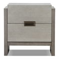 thumbnail image 6 of FOA Yasgard 3-Piece Gray Solid Wood Bedroom Set - Queen + 2 Nightstands, 6 of 15