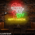 thumbnail image 3 of Glowneon Happy Kwanzaa African Neon Sign, Kwanzaa Holiday Wall Decor, 3 of 5