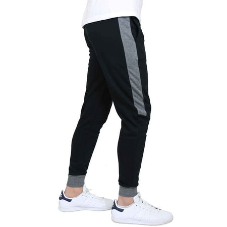 Men's Slim-Fit Jogger Sweatpants With Trim (Best Slim Fit Sweatpants)