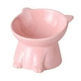 thumbnail image 2 of Tazón de comida para gatos Tazón de comida para mascotas Protección del cuello Dispensador de agua Tazón para perros Tazón de comida para rosa, 2 of 8