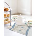 thumbnail image 4 of Light Blue Coastal Kitchen Dish Towels for Drying Dishes Set of 2, Vintage Ocean Nautical Starfish Coral Striped Waffle Weave Microfiber Hand Tea Bathroom Towels Quick Dry & Absorbent Towel 12x12, 4 of 7