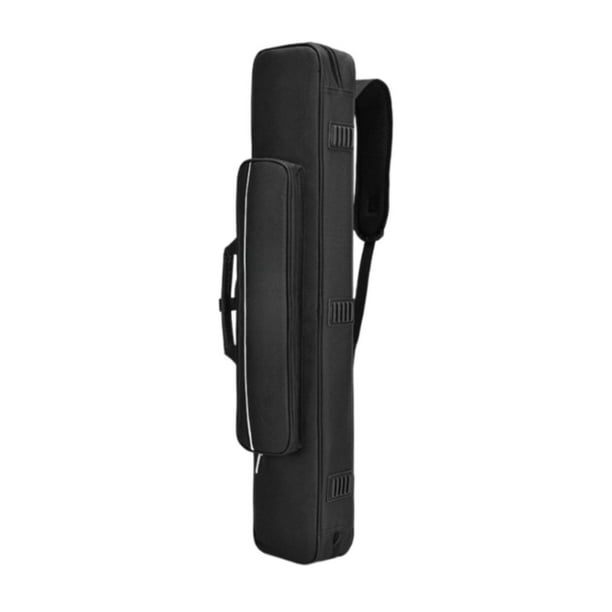 Estuche para taco de billar Bolsa para taco de billar Fácil de transportar Ligero con correa para el hombro Negro