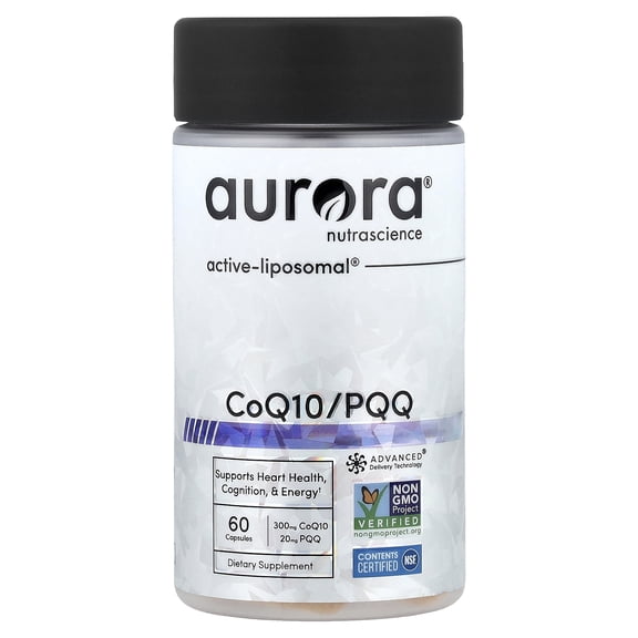 Aurora Nutrascience CoQ10 / PQQ, 60 Capsules