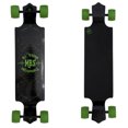 thumbnail image 1 of MBS 10001 All-Terrain Drop Deck 39 Inch Longboard Skateboard, Black and Green, 1 of 10