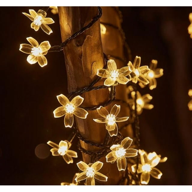 NARABB LED Light String Solar Colored Lights Outdoor Camping Lights Courtyard Decorative Flashing Lights