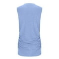 thumbnail image 6 of Meichang Womens Fashion Tank Tops Crewneck Loose Fit Basic y2k Going Out Clothes Casual Summer Sleeveless Shirts Lightweight Comfy Running Tank Tops for Women 2024, Light Blue XL, 6 of 9