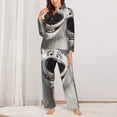 thumbnail image 2 of Rocae Smiling Polar Bear for Pajamas for Women Set Lounge Sets Women's Long-Sleeved Pj Set -Small, 2 of 7
