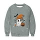 thumbnail image 5 of Heisall Womens Hoodies Halloween-themed Sparkling Print Round Neck Long Sleeve Fleece-lined Casual Sporty Fashion Sweatshirts, 5 of 9