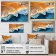 thumbnail image 4 of Designart "Vintage Appeal Blue and Orange Beach IV" Coastal Framed Wall Art Decor - Coastal Blue Coastal Beach Bedroom Framed Canvas Wall Art, 4 of 6