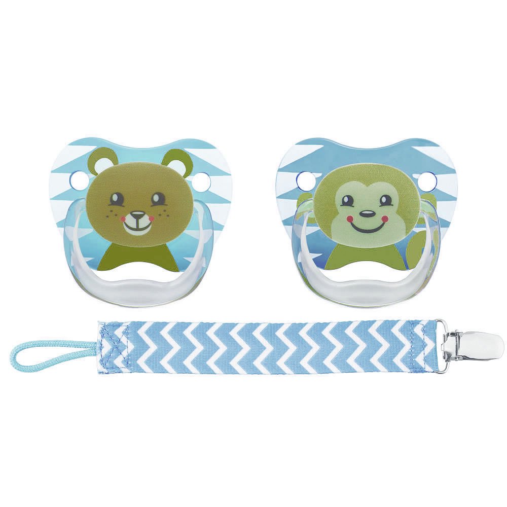Dr. Brown's PreVent Pacifiers with Clip in Blue 612 Months Walmart