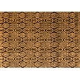 thumbnail image 1 of Ahgly Company Indoor Rectangle Abstract Orange Modern Area Rugs, 2' x 4', 1 of 4
