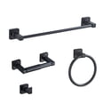 thumbnail image 1 of Juego de accesorios de baño bluebyrne de acero inoxidable negro mate, 1 of 7
