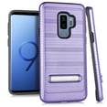 thumbnail image 4 of for 6.2" Samsung S9+ Galaxy S 9 + PLUS Case Phone Case Metal Kick Stand Brushed Back Grip Grooves Slim Scratch Shield Hybrid Shock Bumper Cover Purple, 4 of 4