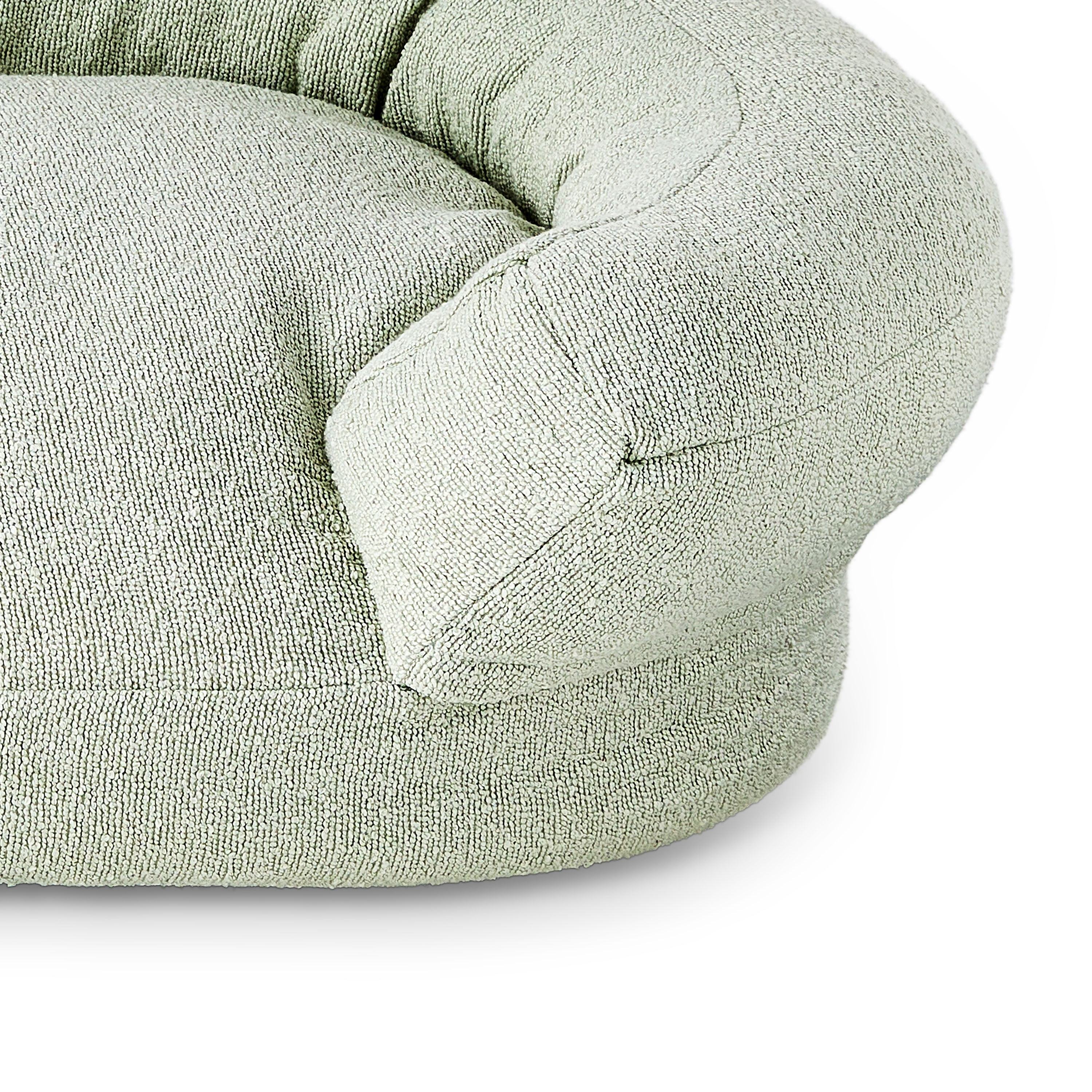 Beautiful Bolster Large Pet Bed, 44 x 34 x 25in, Sage by Drew Barrymore