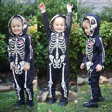 

BTJX Romper Baby Toddler Outfits Jumpsuit Skeleton Hooded Boys Romper&Jumpsuit