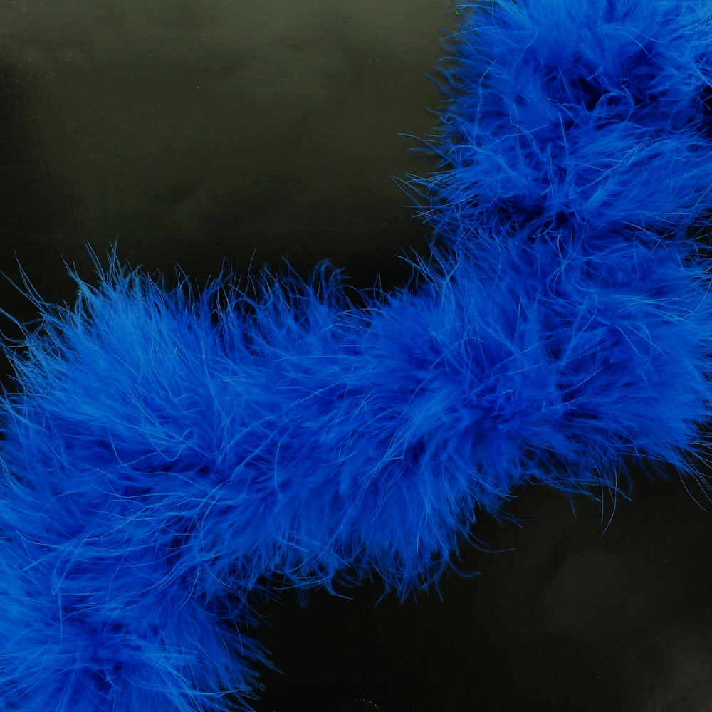 18" Royal Blue Marabou Feather Boa