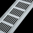 thumbnail image 2 of Grille de Ventilation Argentée 80*300 avec Persiennes, 2 of 9