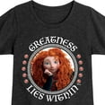 thumbnail image 3 of Disney Brave - Merida Greatness Lies Within - Toddler & Youth Girls Short Sleeve Graphic T-Shirt, 3 of 5