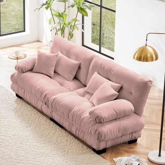Modern Chenille 2-Seater Sofa for Living Room, 85×80×75cm, Soft & Durable