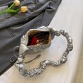 thumbnail image 2 of Crossbody Bolsos Mujeres Suave Plisado Ligero Casual Mujer Monedero Plata Sywqhk Para Estrenar, 2 of 9