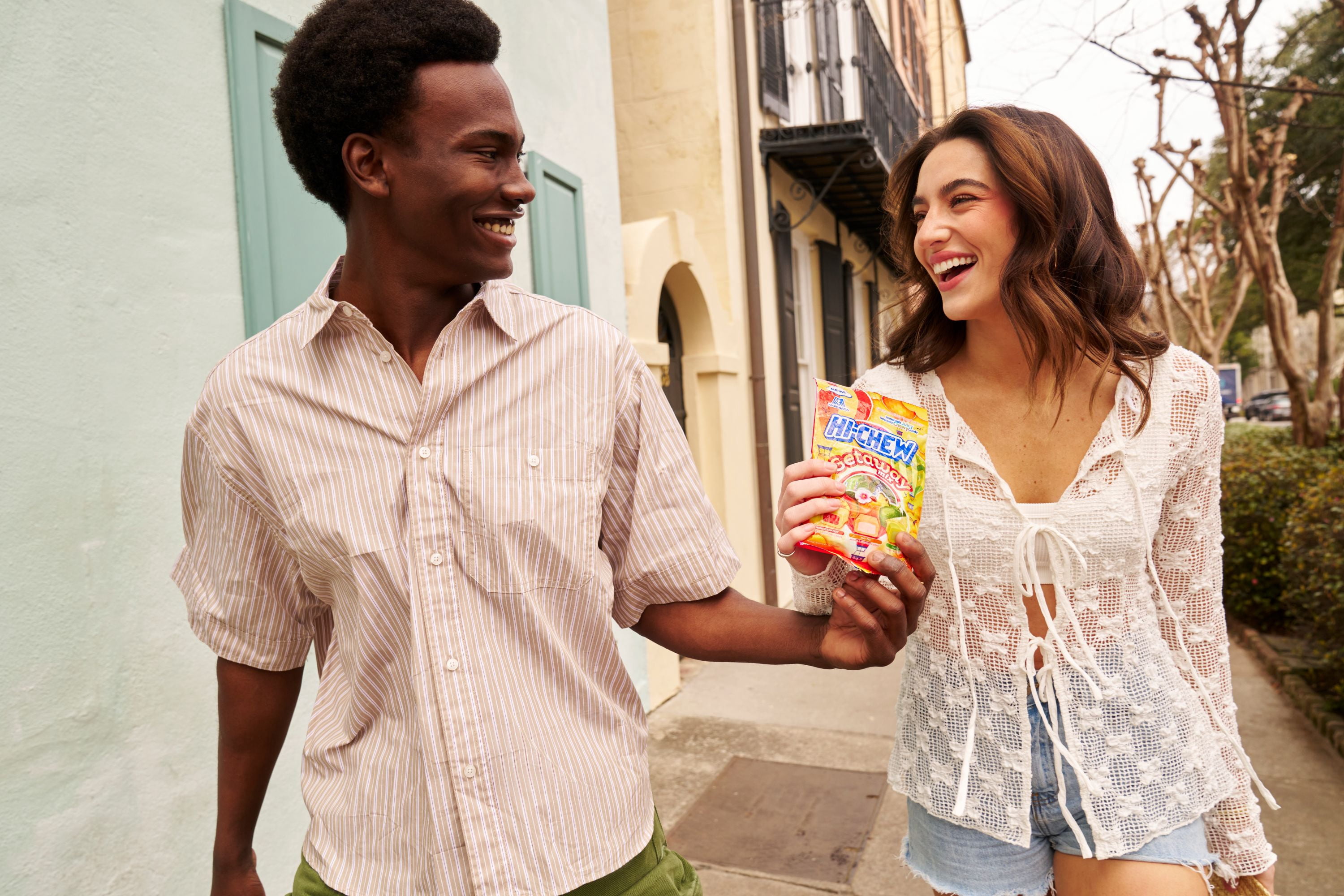 HI-CHEW Getaway Mix, Pack of 6 Bags, 3oz each - Mango Chamoy, Mai Tai, Yuzu Lime - Unique Fun Soft & Chewy Taffy Candy - Immensely Juicy Fruit Flavors - Individually Wrapped for Sharing