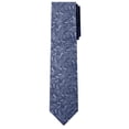 thumbnail image 2 of Jacob Alexander Men's Floral Regular Length Neck Tie - Slate Blue, 2 of 7