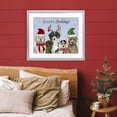 thumbnail image 3 of Stupell Industries - Happy Howlidays Seasonal Puppies Gray Framed Print Under Glass, 16 x 13, Made In USA, 3 of 8