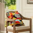 thumbnail image 6 of La Broderie 20" Square Throw Pillow & Feather Down Insert Colorpop Multicolored, 6 of 6