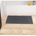 thumbnail image 4 of Bliss Casa Cotton Banded Bath Mat (2 Pack) 20 x 32 Inch Genuine Ring Spun Cotton Highly Absorbent Bath Mat Set Washable Bathroom Floor Towel (Grey), 4 of 7