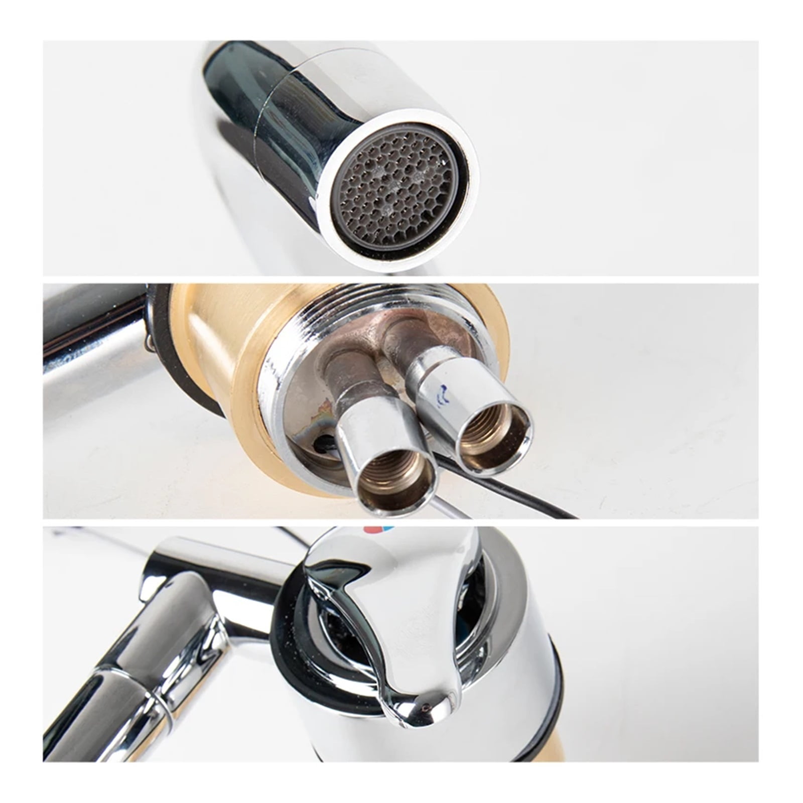 Motorhome Trailer Modification Parts Kitchen Bathroom Hot and Cold Folding Faucet 304 Stainless Steel Faucet RV Camper Accessori ,Effortless Installation