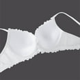 thumbnail image 5 of GEWSEY Women's Lace Desire Bra Full-Coverage Lace Bras with Underwire Cups Sexy V Neck Push Up Comfy Bralettes (White, XXL), 5 of 9