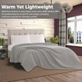 thumbnail image 5 of 100% Cotton Blankets Throw Size for Bed - Waffle Weave Blankets for Summer, Lightweight and Breathable Soft Woven Blanket for Spring (Dark Grey, Throw (50" x 60"), 5 of 6