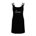 thumbnail image 4 of Sakmal Love Print Moo Moos for Women Nightgown Sleep Tank Sleeveless Soft Crew Neck Womens Nightgown L, 4 of 6
