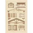 thumbnail image 2 of Buhlmann, J. 11x14 White Modern Wood Framed Museum Art Print Titled - Internal Decoration of Roof, 2 of 4