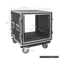 thumbnail image 6 of Sound Town Shock Mount 10U ATA Rack Case with 21" Rackable Depth and Casters, Pro Tour Grade (STRC-SP10UW), 6 of 6