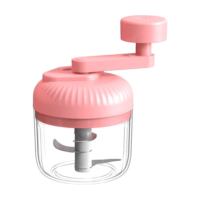 fheaev Food Chopper Handheld Vegetable Chopper Meat Grinder Garlic Chopper Hand Crank Food Processor For Salsas Salad Pesto Cooking 250ml Capacity