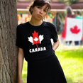 thumbnail image 2 of WEAIXIMIUNG T-Shirt Haut pour Femmes de la Saint-Valentin, Mode Décontractée, Épaule, Couleur Unie, Imprimé, 2 of 4