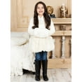 thumbnail image 2 of Widgeon Girls' Jacket Faux Fur Button Down Coat and Hat Outwear Set, 2 of 8