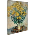 thumbnail image 2 of Trademark Fine Art Claude Monet Jerusalem Artichoke Flowers Canvas Wall Art - 14x19, 2 of 3