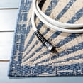 thumbnail image 3 of SAFAVIEH Courtyard Shedley Seashells Indoor/Outdoor Area Rug, Blue/Beige, 6'7" x 9'6", 3 of 4