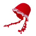 thumbnail image 4 of Gorro de punto Fernando para mujer moderno Con protección para las orejas Rojo, 4 of 8