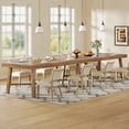 thumbnail image 5 of Finmind Farmhouse Dining Table for 6-8 , 70.9-Inch Rectangle Table with Reinforced Legs for Kitchen & Dining Room, Natural, 5 of 6
