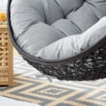 thumbnail image 2 of Modway Encase Outdoor Patio Rattan Swing Lounge Chair in Gray/Black, 2 of 8