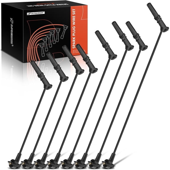 A-Premium Ignition Spark Plug Wires Set of 8 Compatible with Ford F-150 F-250 Expedition E-150 Econoline Crown Victoria & Lincoln Town Car & Mercury Grand Marquis, V8 4.6L