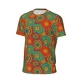 thumbnail image 6 of Wukai Abstract Pattern Print Men's Short-Sleeved Mesh T-Shirt,Quick-Dry Short Sleeve Workout T-Shirt-6X-Large, 6 of 8