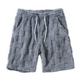 thumbnail image 4 of Men's Pajamas Shorts Casual Elastic Waist Fleece Shorts with Pockets, XL, 4 of 8