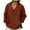 Coffee, variant on MaFYtyTPR Men's Casual Tops Fashionable Linen Shirt Solid Color Casual V-neck Long Sleeved Hooded Top Army Green L