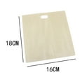 thumbnail image 3 of tzyudk Beige 5Pcs Toaster Bags Reusable For Grilled Cheese Sandwich Non-Stick Heat Reusable Toaster Bag Affordable Useful Cloth, 3 of 4