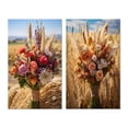 thumbnail image 2 of Designart "An Assorted Bouquet from the Farm III" Floral Wall Art Set Of 2 - Pink Floral Gallery Wall Set For Home Decor, 2 of 7