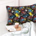 thumbnail image 4 of Fotbe Monster Car Funda de Almohada Decorativa Estilo Occidental, Lujo en Algodón, Fundas para Almohadas King, Cojín Estampado para Decoración del Hogar-14"x20", 4 of 6